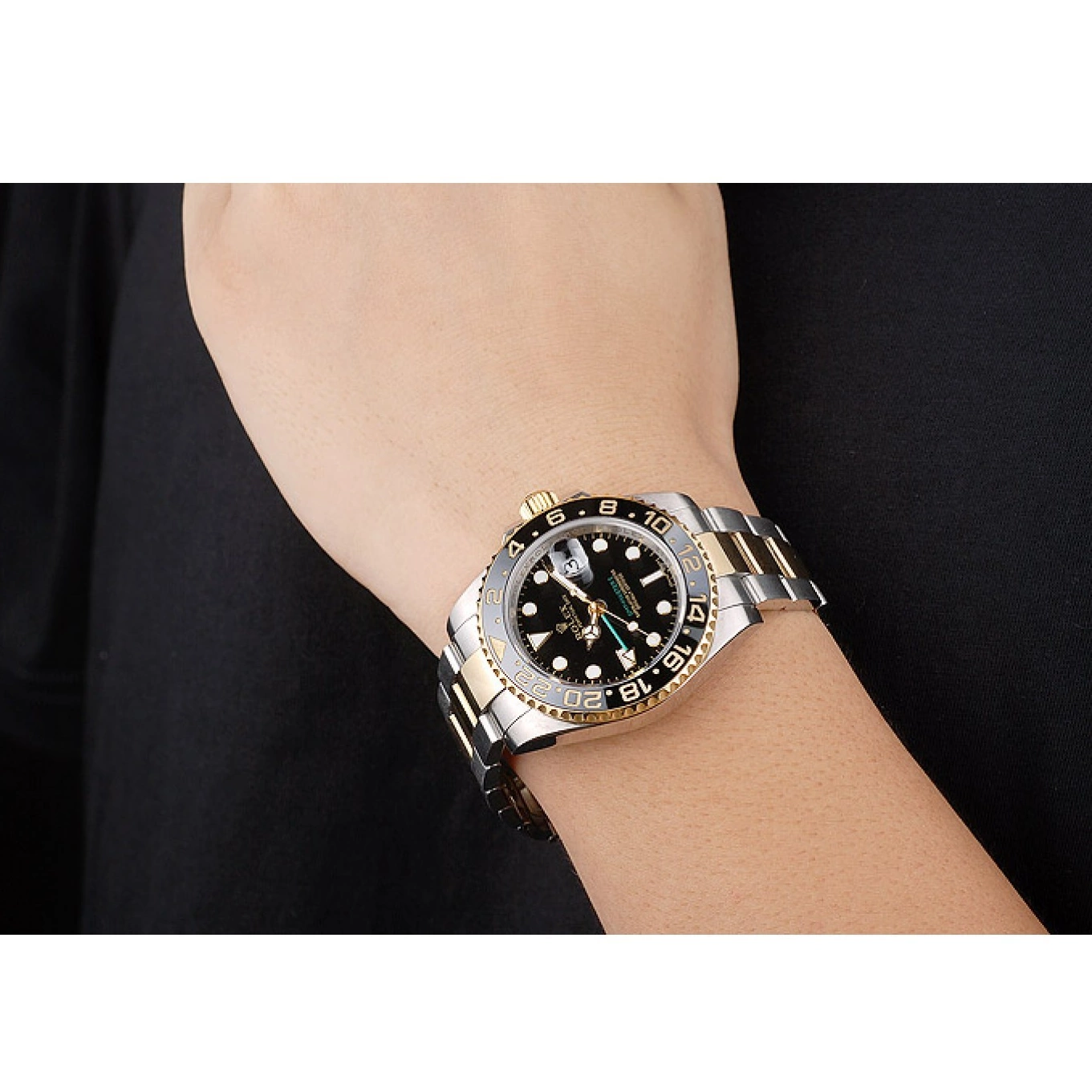 Best AAA Replica Sites 98229 Bezel Master Dial Rolex GMT II Black Black Ceramic 0707